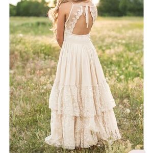 CATRIN DRESS IN ECRU by Mia Joy Folie